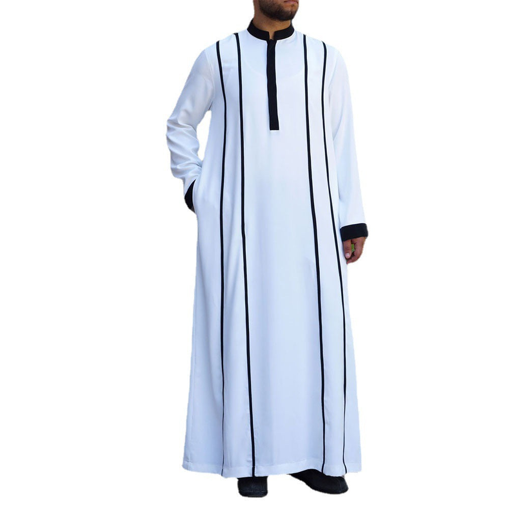 White European And American Four Seasons Universal Color Matching Muslim Robe