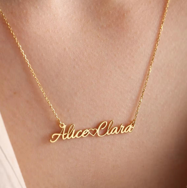 Customized Personalized Name Necklace Made Of Stainless Steel